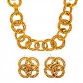 A CHANEL ROPE LINK NECKLACE &