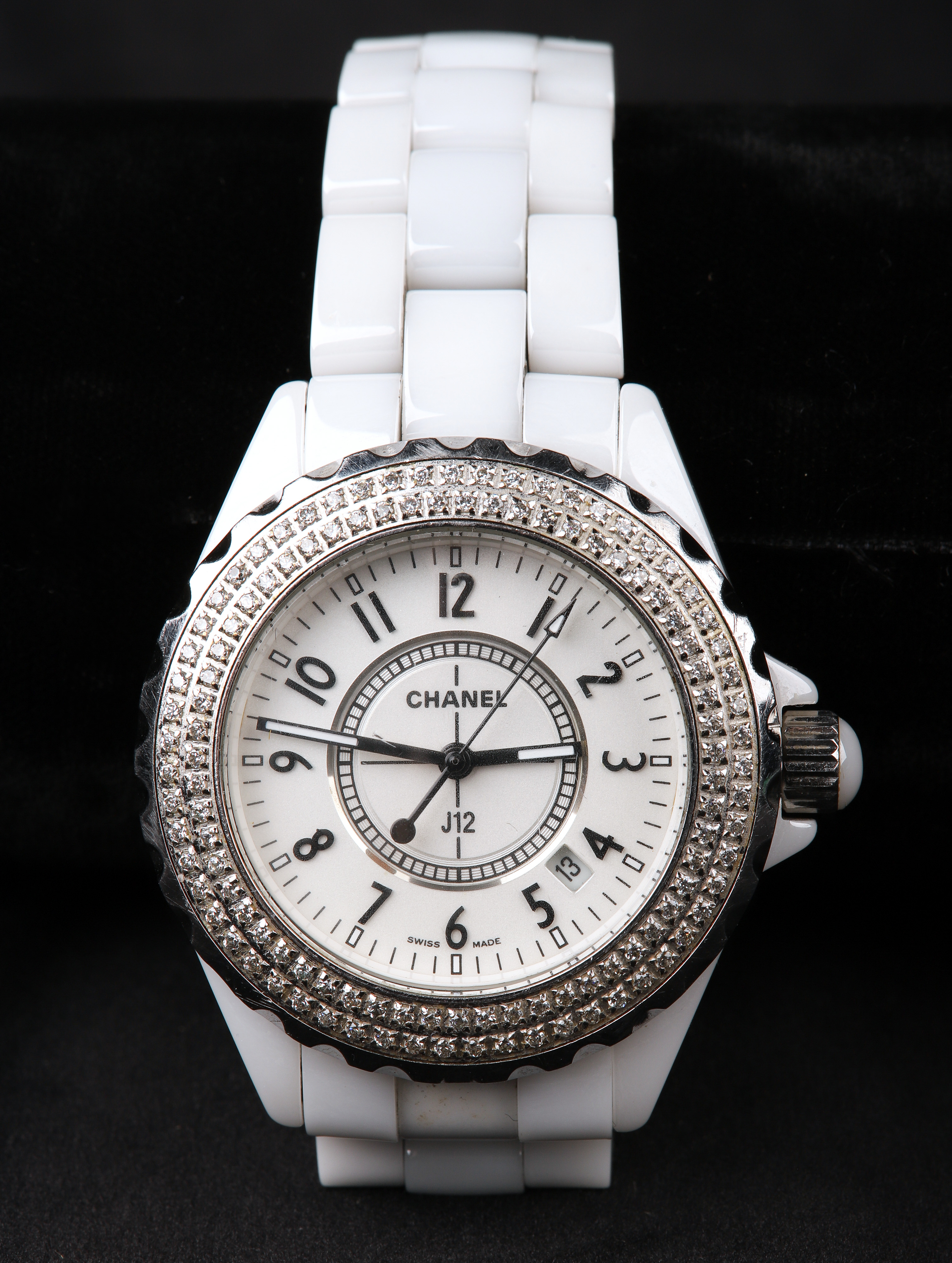 A Chanel style ladies wristwatch,