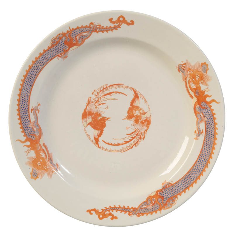 A CHANTILLY PLATE circa 1730-40,