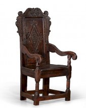 A CHARLES I OAK AND ELM WAINSC
