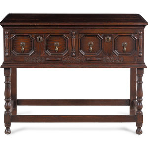 A Charles II Style Oak Server