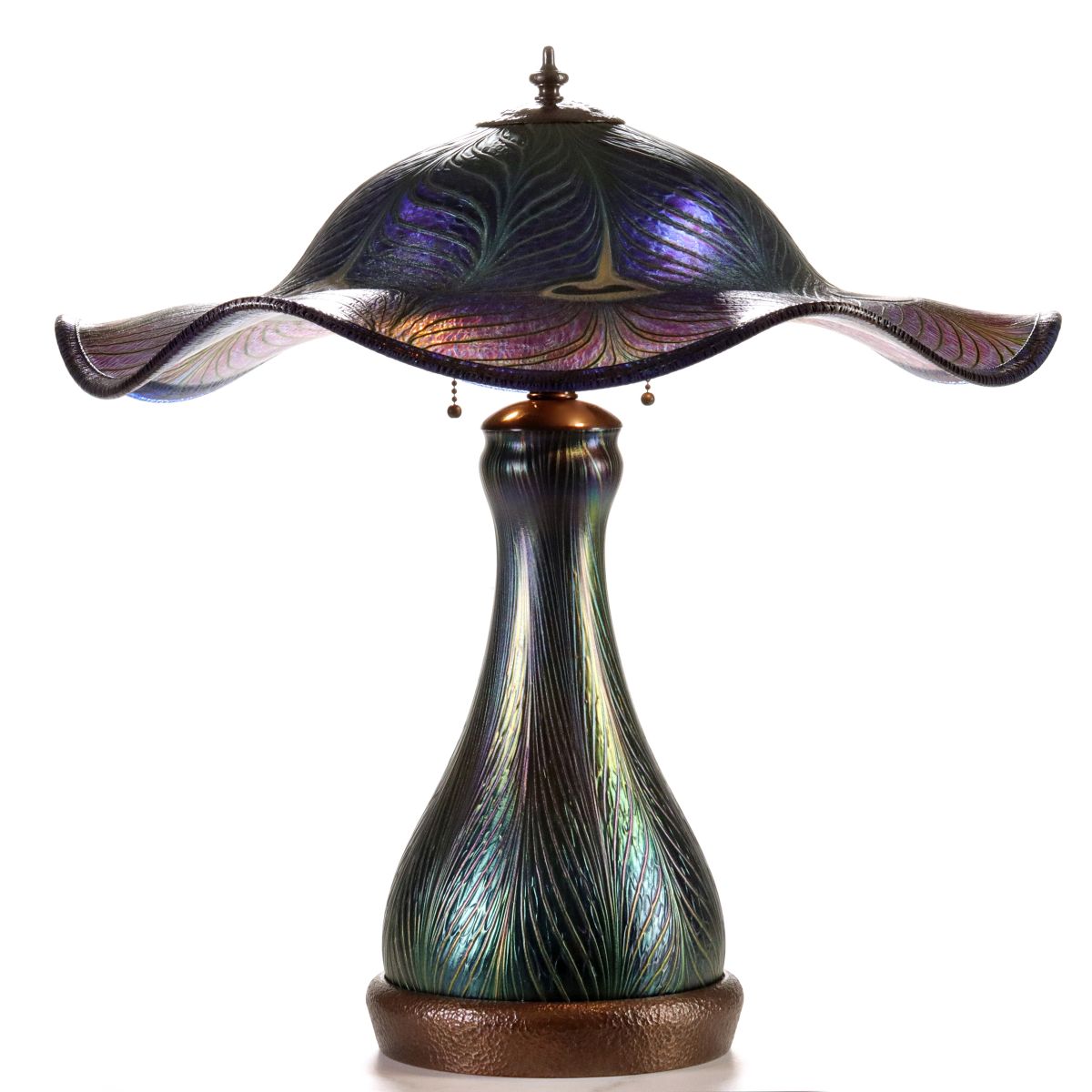 A CHARLES LOTTON PEACOCK FEATHER