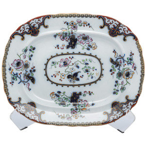 A Charles Meigh Imari Style Stone