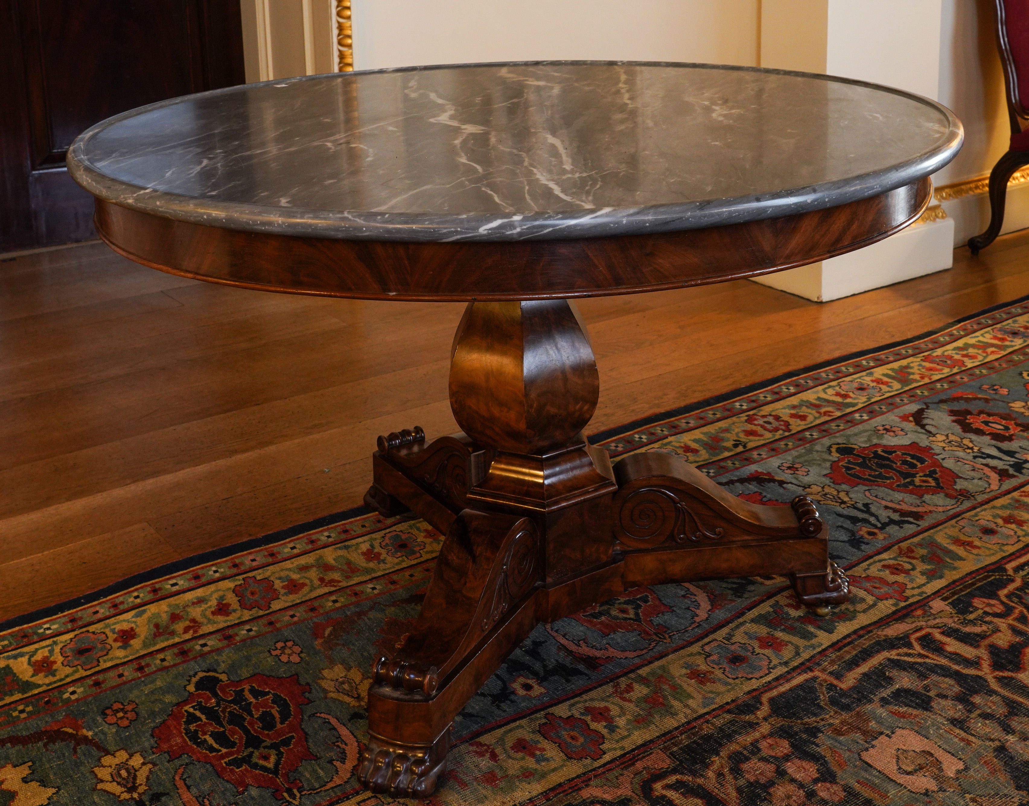 A CHARLES X BLEU TURQUIN MARBLE