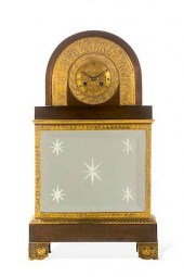 A CHARLES X BRONZE AND GLASS M