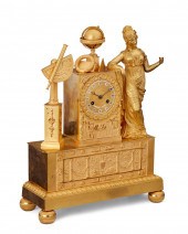 A CHARLES X GILT-BRONZE MANTEL