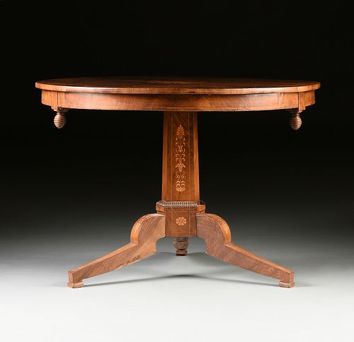 A CHARLES X MARQUETRY INLAID