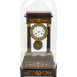 A Charles X Marquetry Mantel