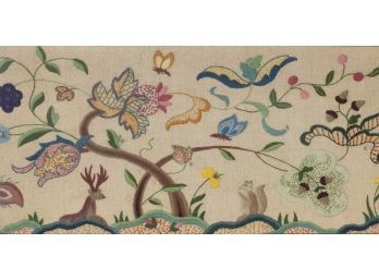 A charming vintage crewelwork