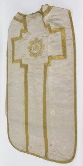 A chasuble with gilded band st