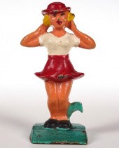 A CHEERLEADER VINTAGE FIGURAL