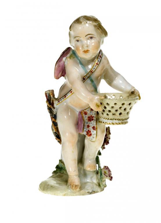 A CHELSEA FIGURE OF CUPID naked