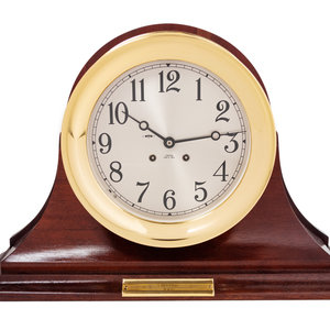 A Chelsea Mahogany and Brass Ship's