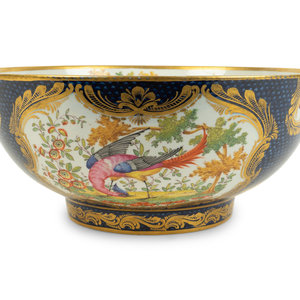A Chelsea Porcelain Gold Anchor