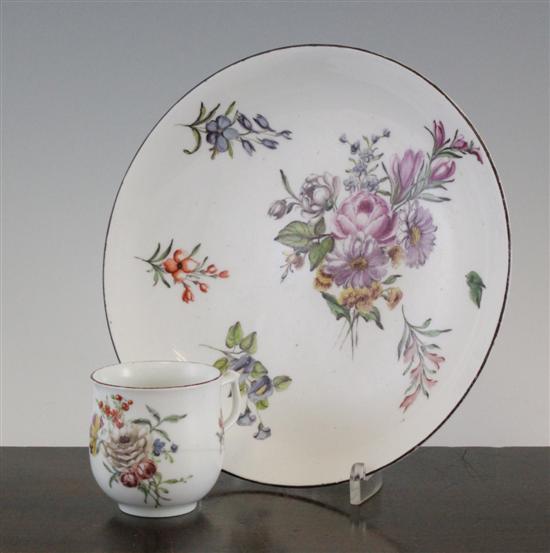 A Chelsea saucer dish mid 18th