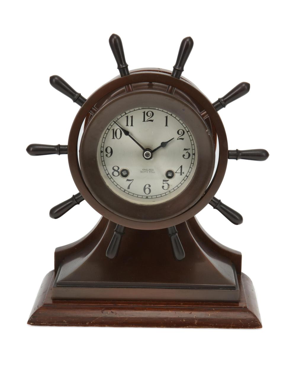 A CHELSEA SHIP'S BELL CLOCKA
