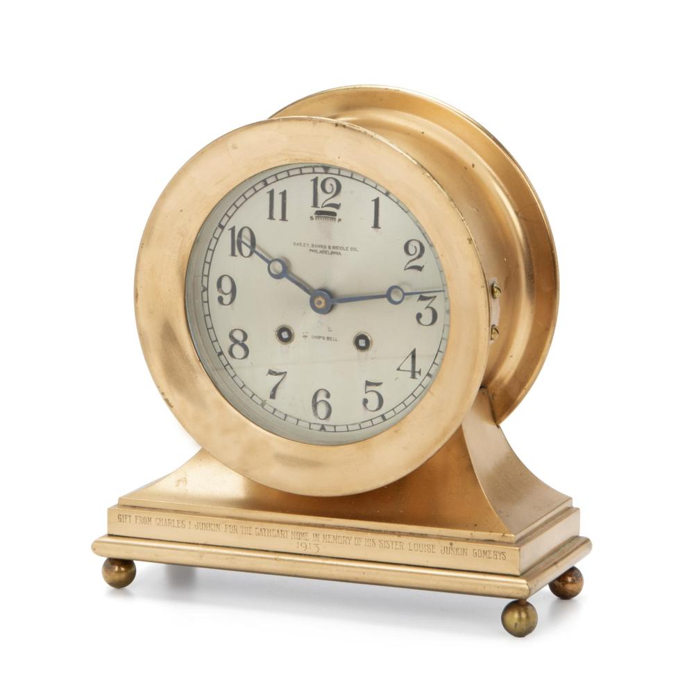 A CHELSEA SHIP'S BELL CLOCKA