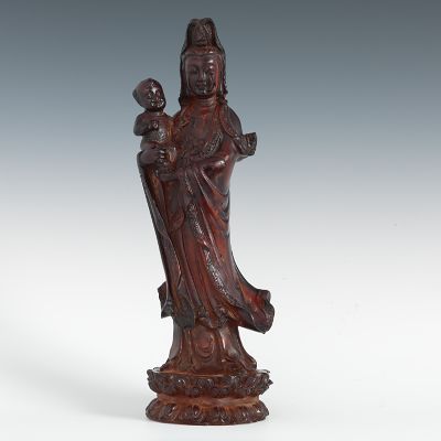 A "Cherry" Amber Quan Yin
