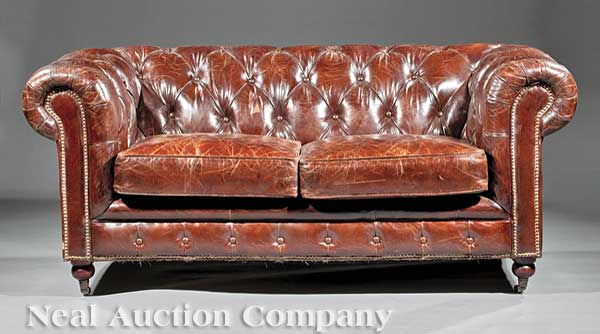 A Chesterfield Settee of typical