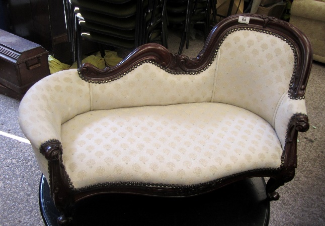 A childs Chaise Longue in wood with