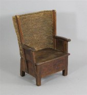 A child's pine Orkney chair 2f