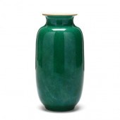 A CHINESE APPLE GREEN GLAZED P