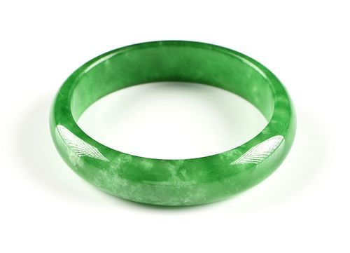 A CHINESE APPLE GREEN JADEITE