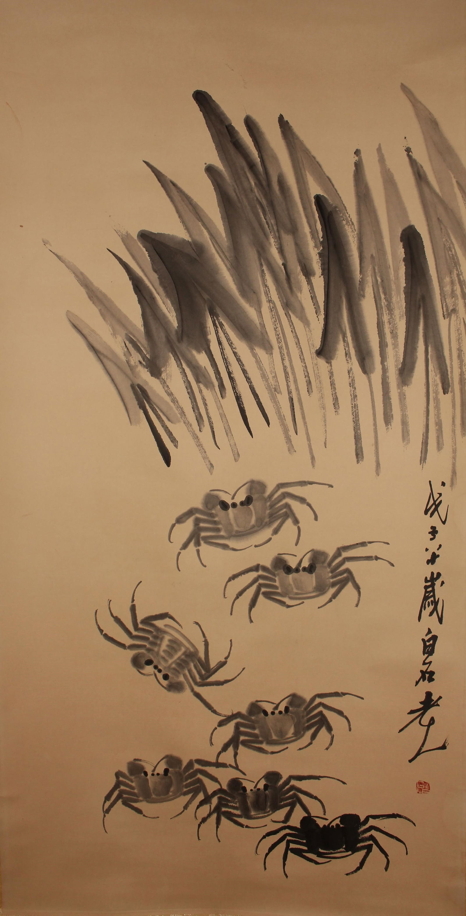 A CHINESE AQUA-THEME RELIGIOUS