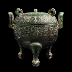 A Chinese Archaic Style Bronze Ding