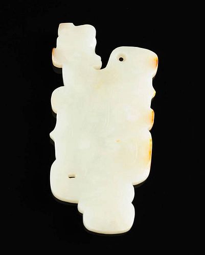A CHINESE ARCHAISTIC STYLE CARVED