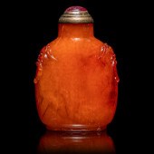 A Chinese Baltic Amber Snuff B