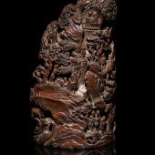 A Chinese Bamboo Root Carving