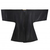 A CHINESE BLACK GAUZE ROBE A C