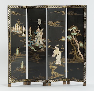 A Chinese Black Lacquered Petite