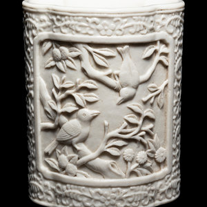 A Chinese Blanc-de-Chine Molded
