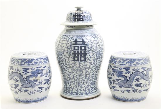 A Chinese Blue and White Lidded