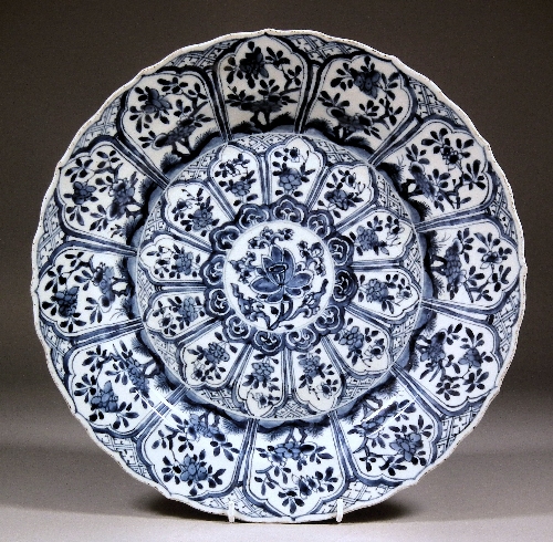 A Chinese blue and white