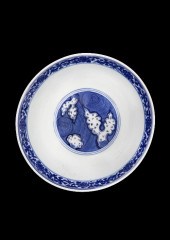 A Chinese blue and white porce