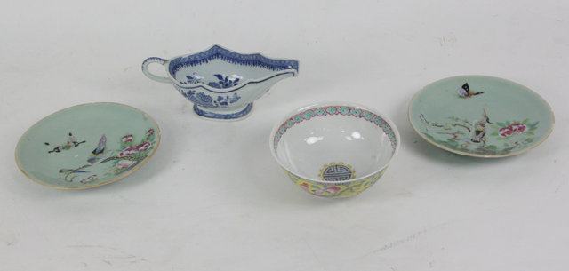 A Chinese blue and white