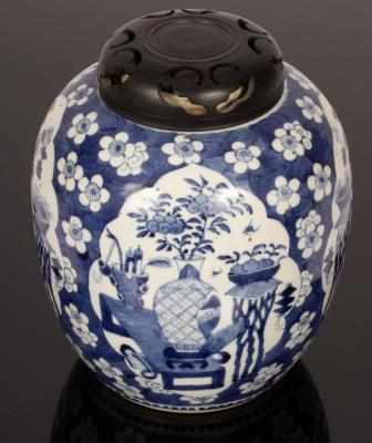 A Chinese blue and white ginger