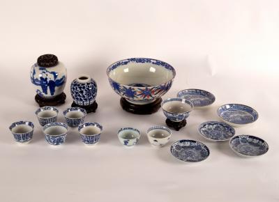 A Chinese blue and white ginger jar