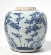 A CHINESE BLUE AND WHITE PORCE