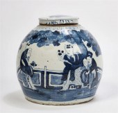 A CHINESE BLUE AND WHITE PORCE