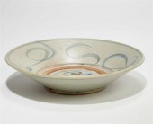 A CHINESE BLUE AND WHITE SWIRL