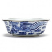 A CHINESE BLUE AND WHITE PORCE