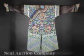 A Chinese Blue Ground Kesi Dra