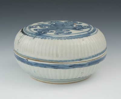 A Chinese Blue & White Covered