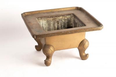 A Chinese brass censer, early