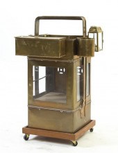 A Chinese Brass Noodle Cart ha