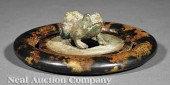 A Chinese Bronze Bi Disc Surmo